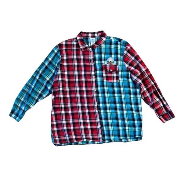 Disney Pixar Toy Story “Toy To The World” Christmas Flannel Snap Button Up XXL - Picture 3 of 15